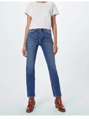 RE/DONE Jeans NWT sz 30 Originals High Rise Ankle Crop Stretch RE/DONE $225